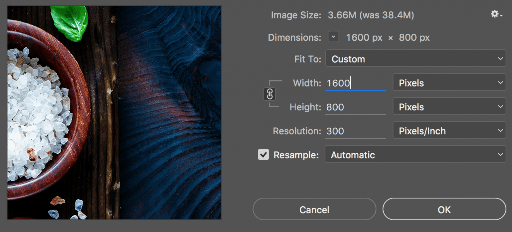 Photoshop Resolution Changing