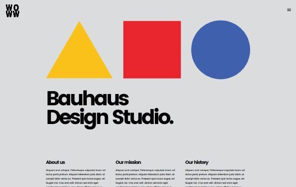 Bauhaus Portfolio Showcase