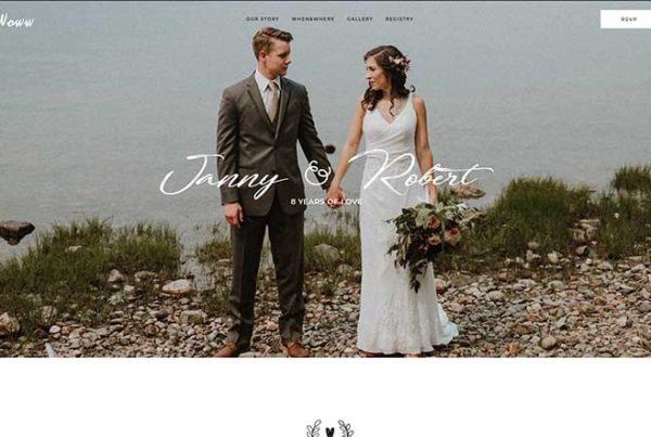 Save the date wedding website