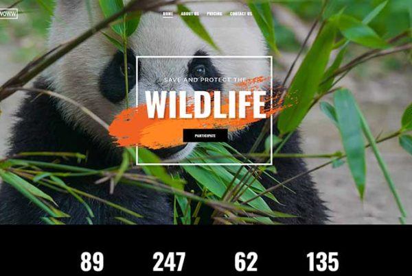 Wildlife conservation website